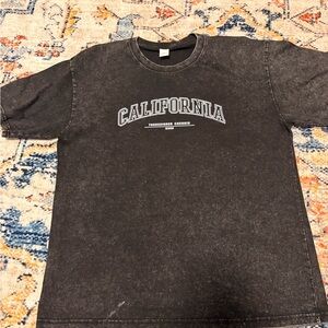 California Graphic Men's Charcoal Tee